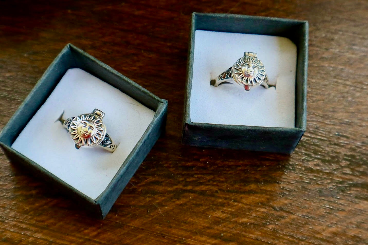 Happy Sun Poison Locket Ring