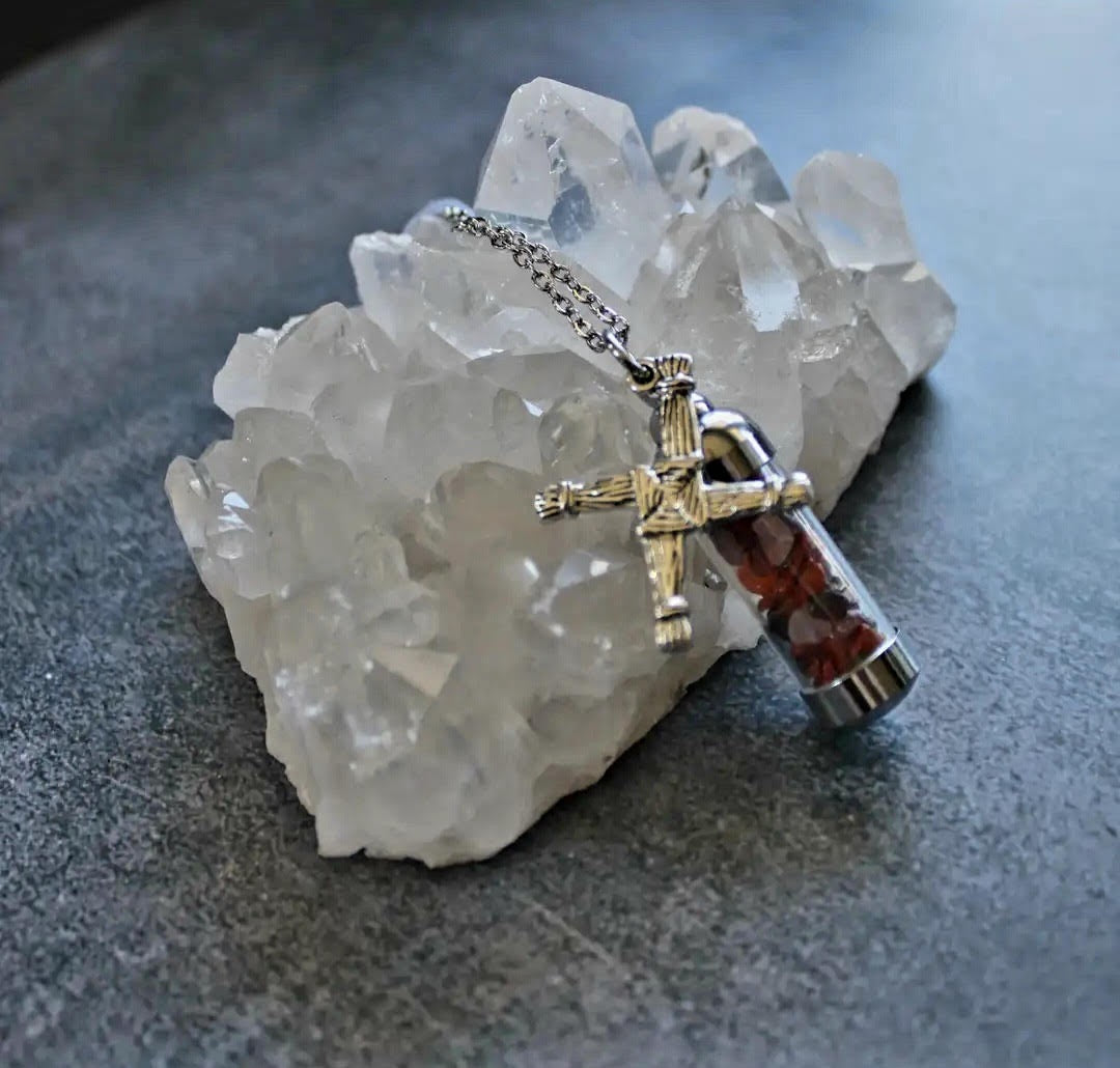 Brigid Spell Jar Amulet Necklace