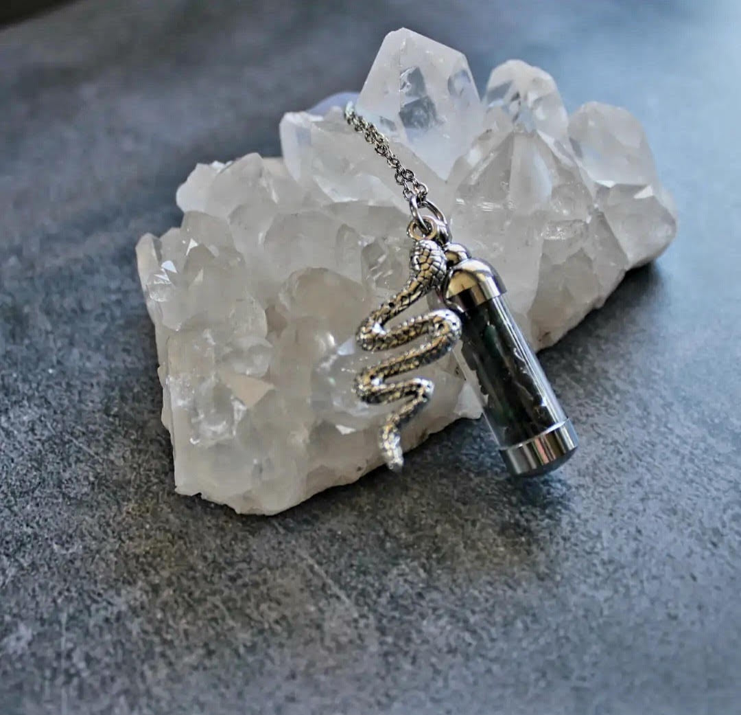 Medusa Spell Jar Amulet Necklace