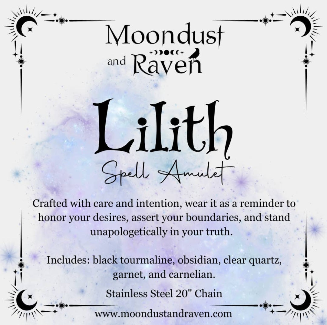 Lilith Spell Jar Amulet Necklace