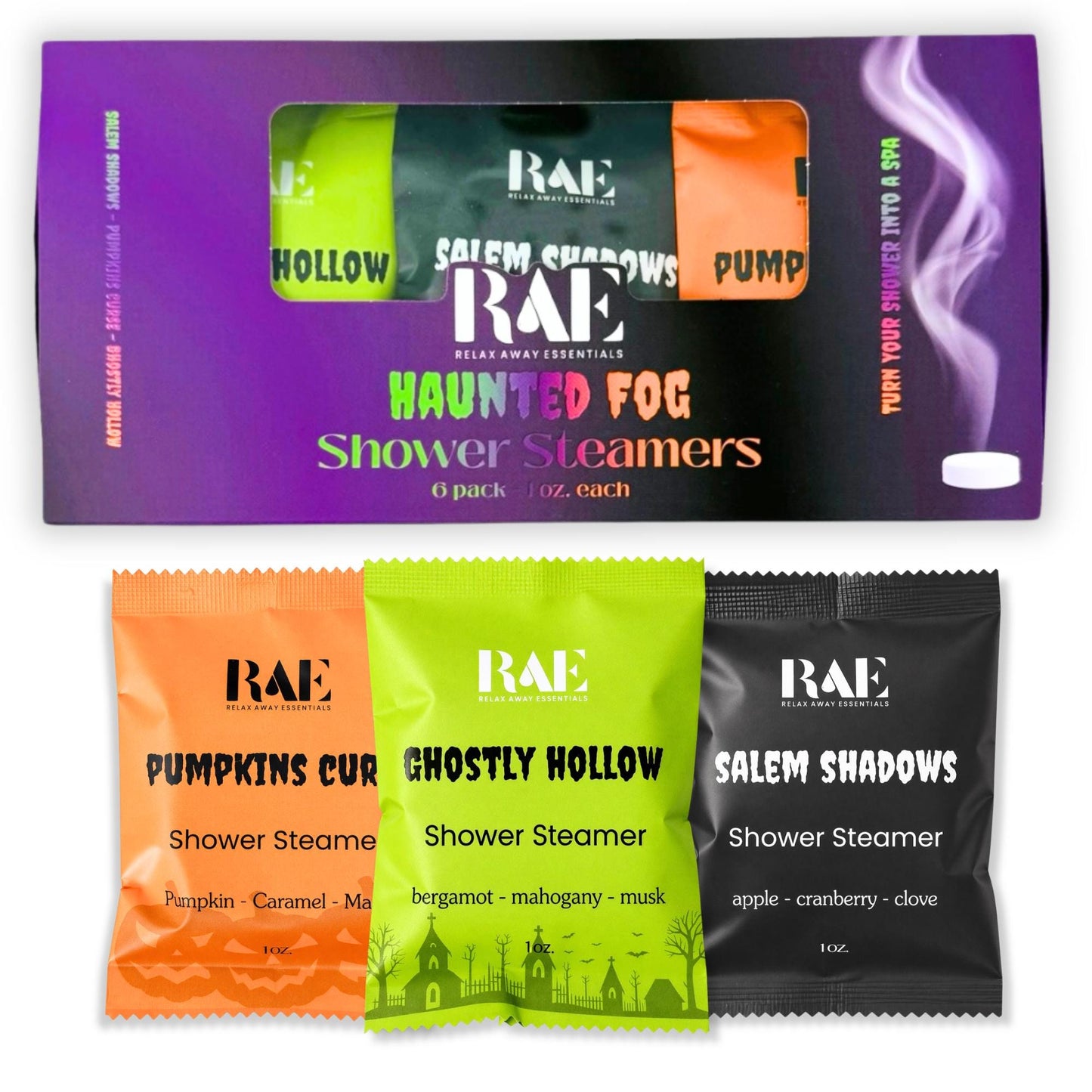 Choose a 6-Pack Aromatherapy Shower Steamers | Dye-Free | Essential Oils | Handmade Spa Shower Steamers | Gift for Her | Dad Gift