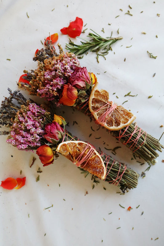 Grapefruit, Mint and Lavender Smudge Stick