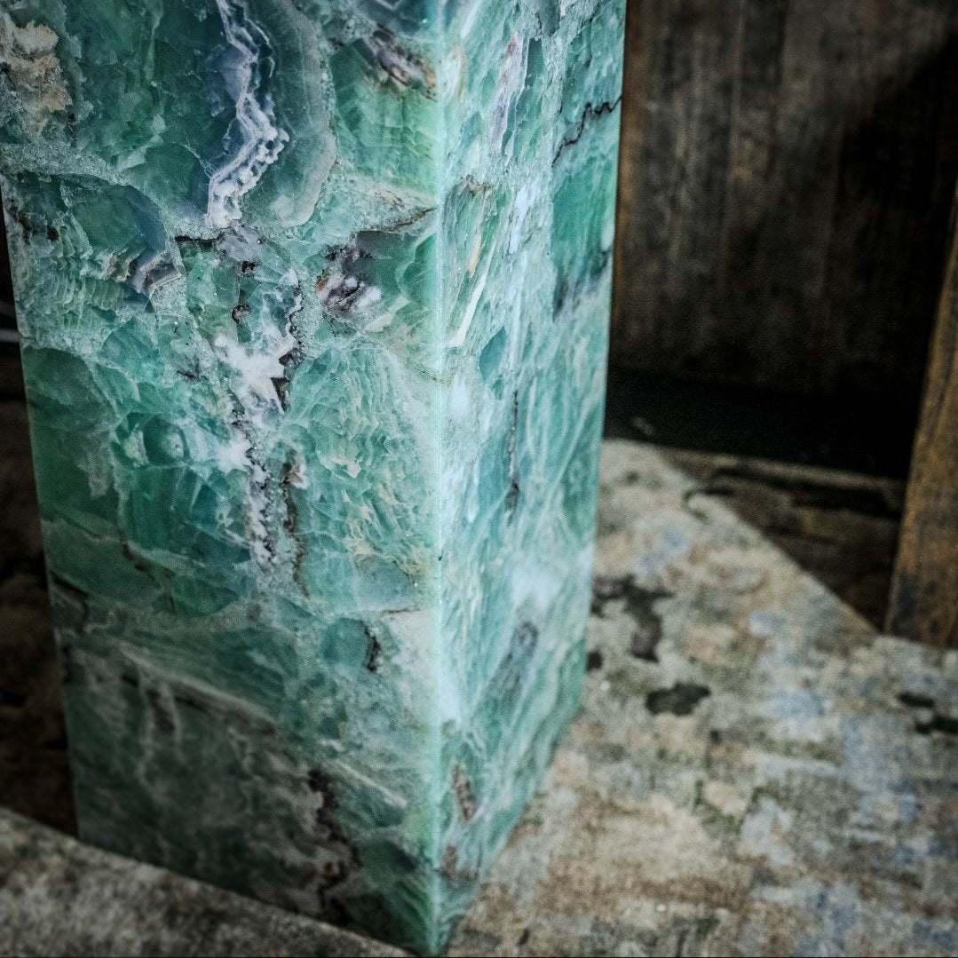 Fluorite Floor Lamp - Medium - 47.5"H x 10"W - Square - #9