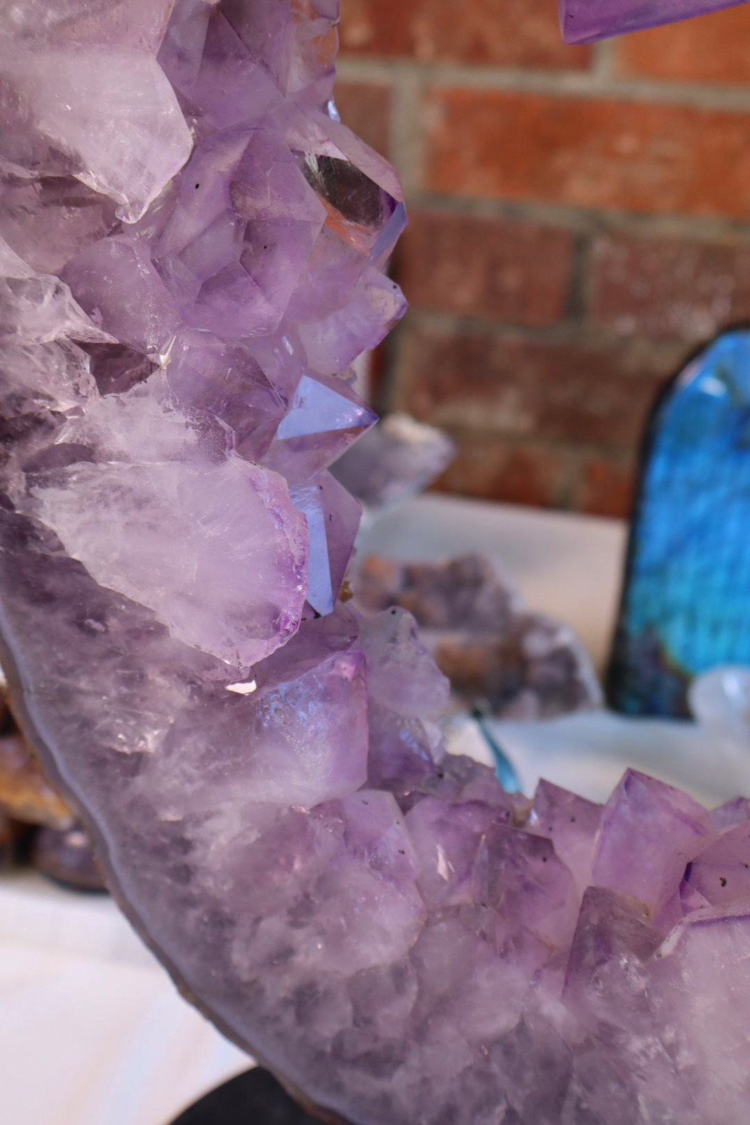 Amethyst Portal on stand.