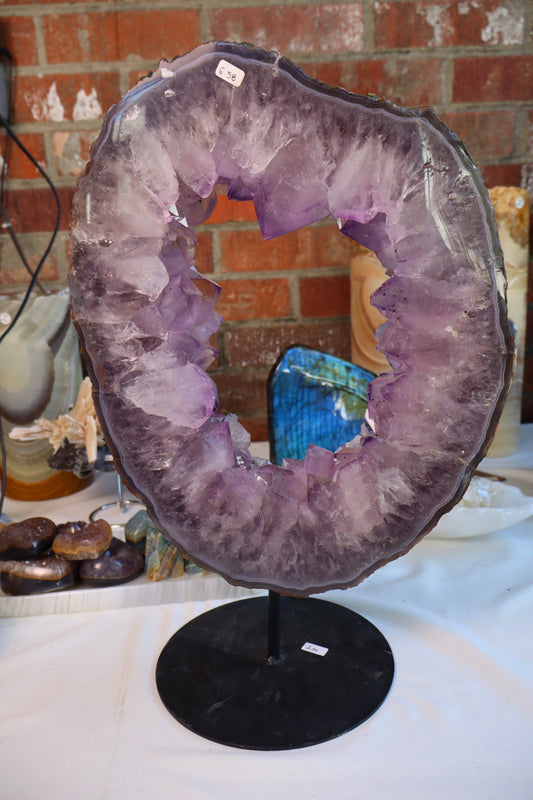 Amethyst Portal on stand.