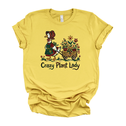 Crazy Garden Lady Goose Tee | Spring Graphic T-Shirt