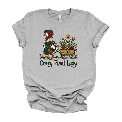 Crazy Garden Lady Goose Tee | Spring Graphic T-Shirt