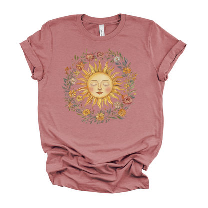 Celestial Sun Tee | Mystical Sun Graphic T-Shirt