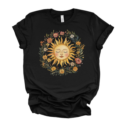 Celestial Sun Tee | Mystical Sun Graphic T-Shirt