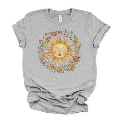 Celestial Sun Tee | Mystical Sun Graphic T-Shirt