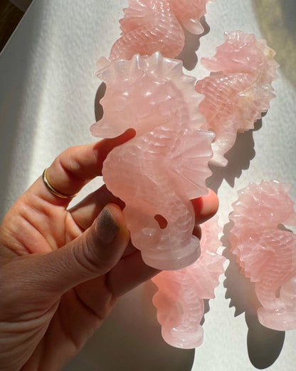 Rose Quartz Seahorse