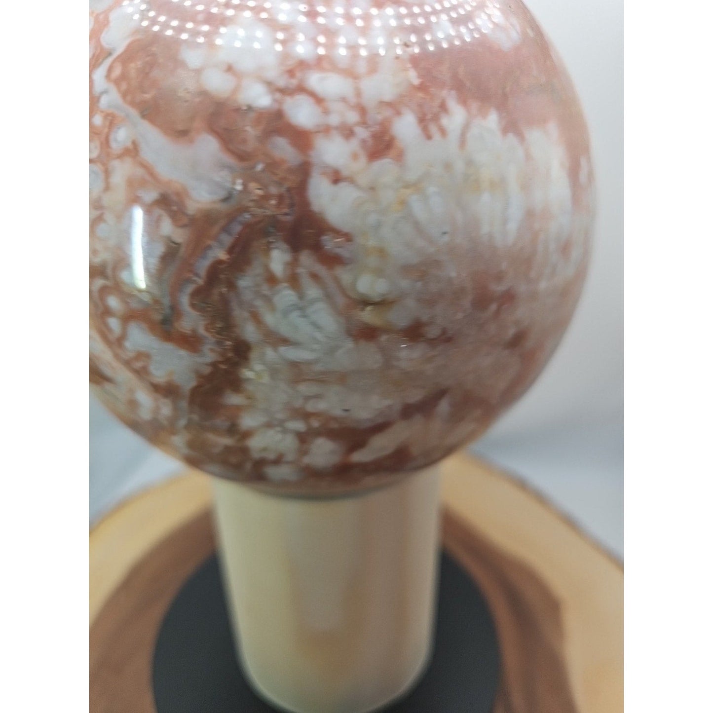 Natural Chocolate Agate Sphere - Grounding Madagascar Gem | 10.42LB
