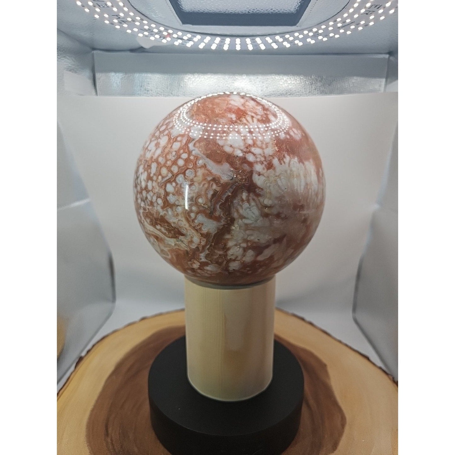 Natural Chocolate Agate Sphere - Grounding Madagascar Gem | 10.42LB