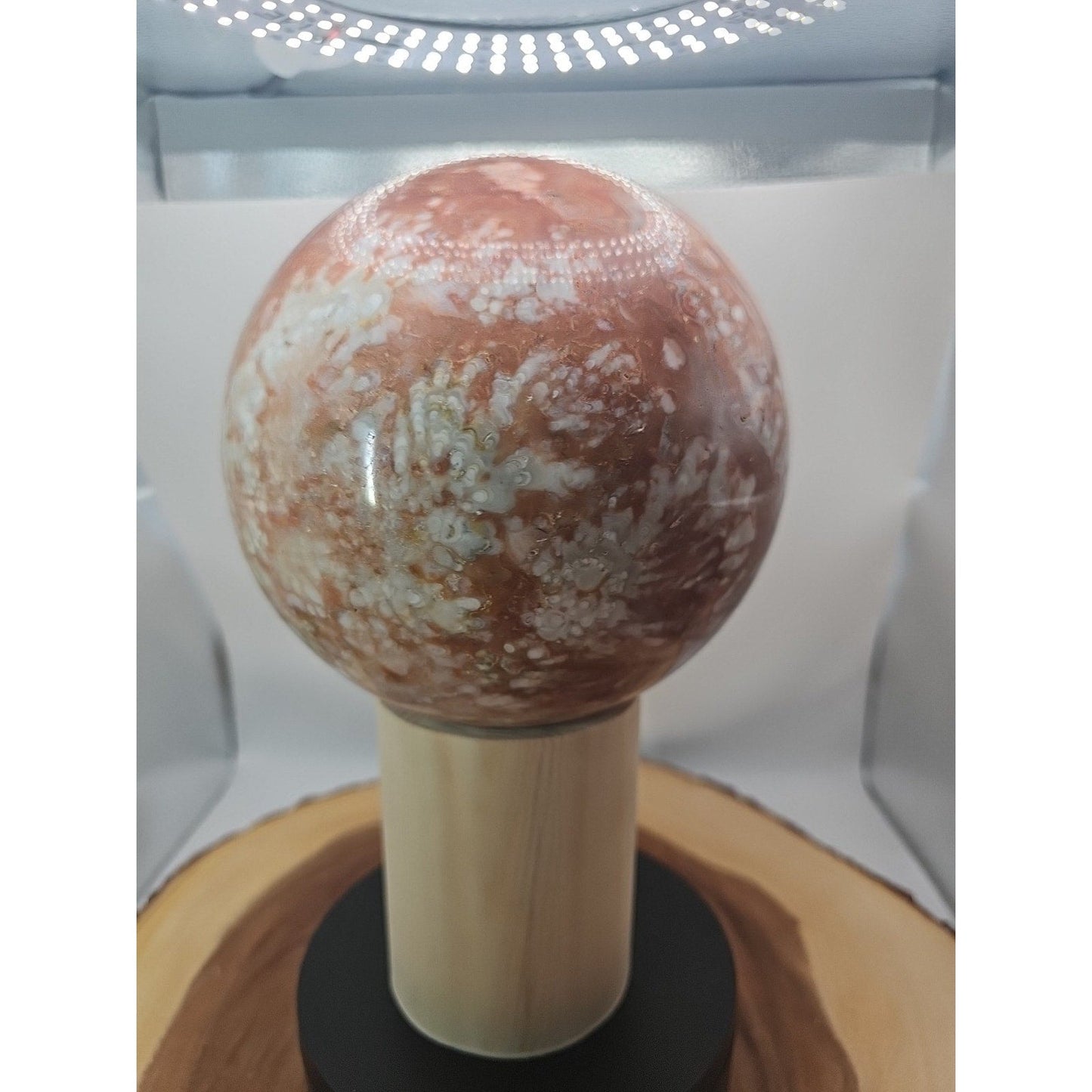 Natural Chocolate Agate Sphere - Grounding Madagascar Gem | 10.42LB
