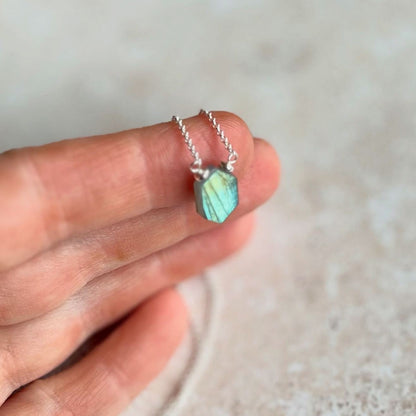 Prism Necklace - Labradorite