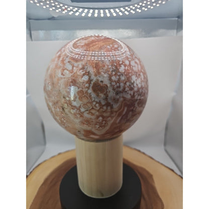 Natural Chocolate Agate Sphere - Grounding Madagascar Gem | 10.42LB