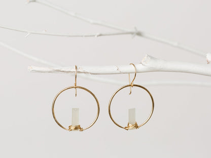 Sunrise Earrings - Moonstone