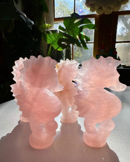 Rose Quartz Seahorse