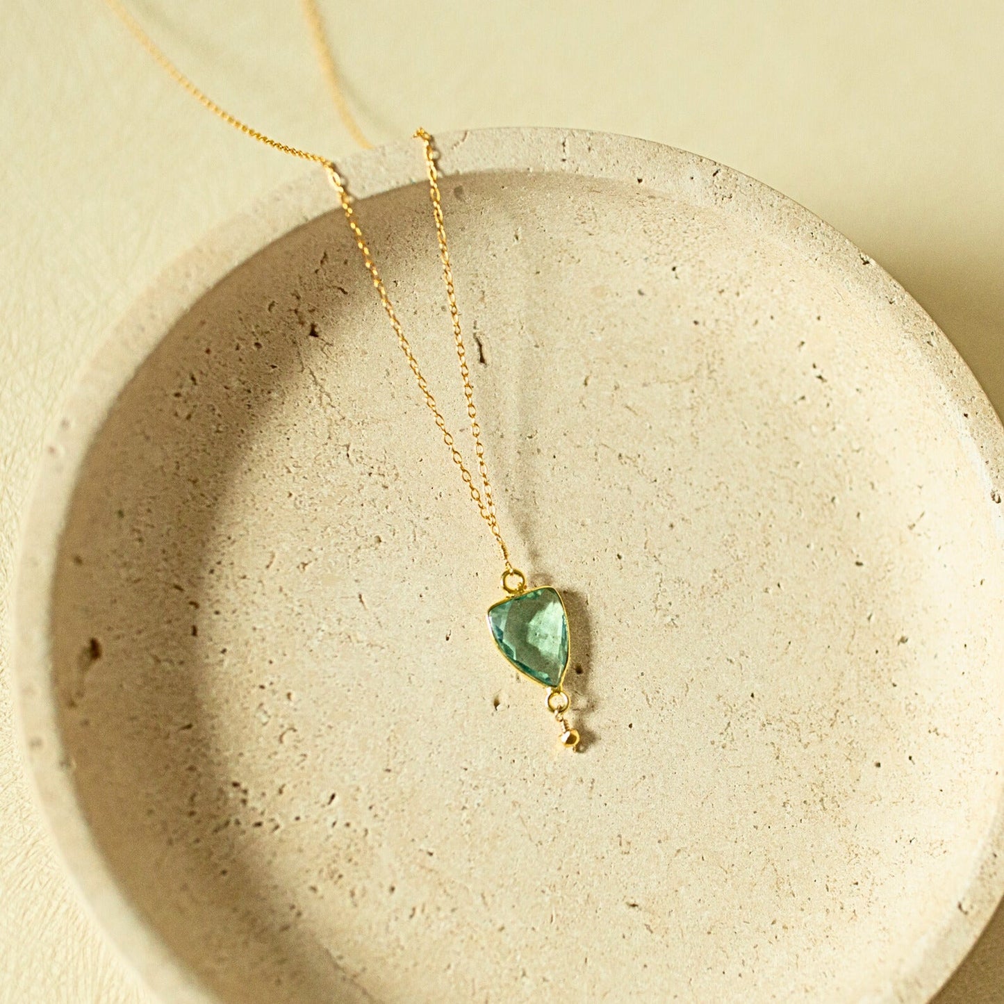 Green Amethyst Silver Isla Necklace