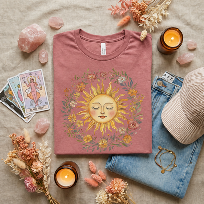 Celestial Sun Tee | Mystical Sun Graphic T-Shirt