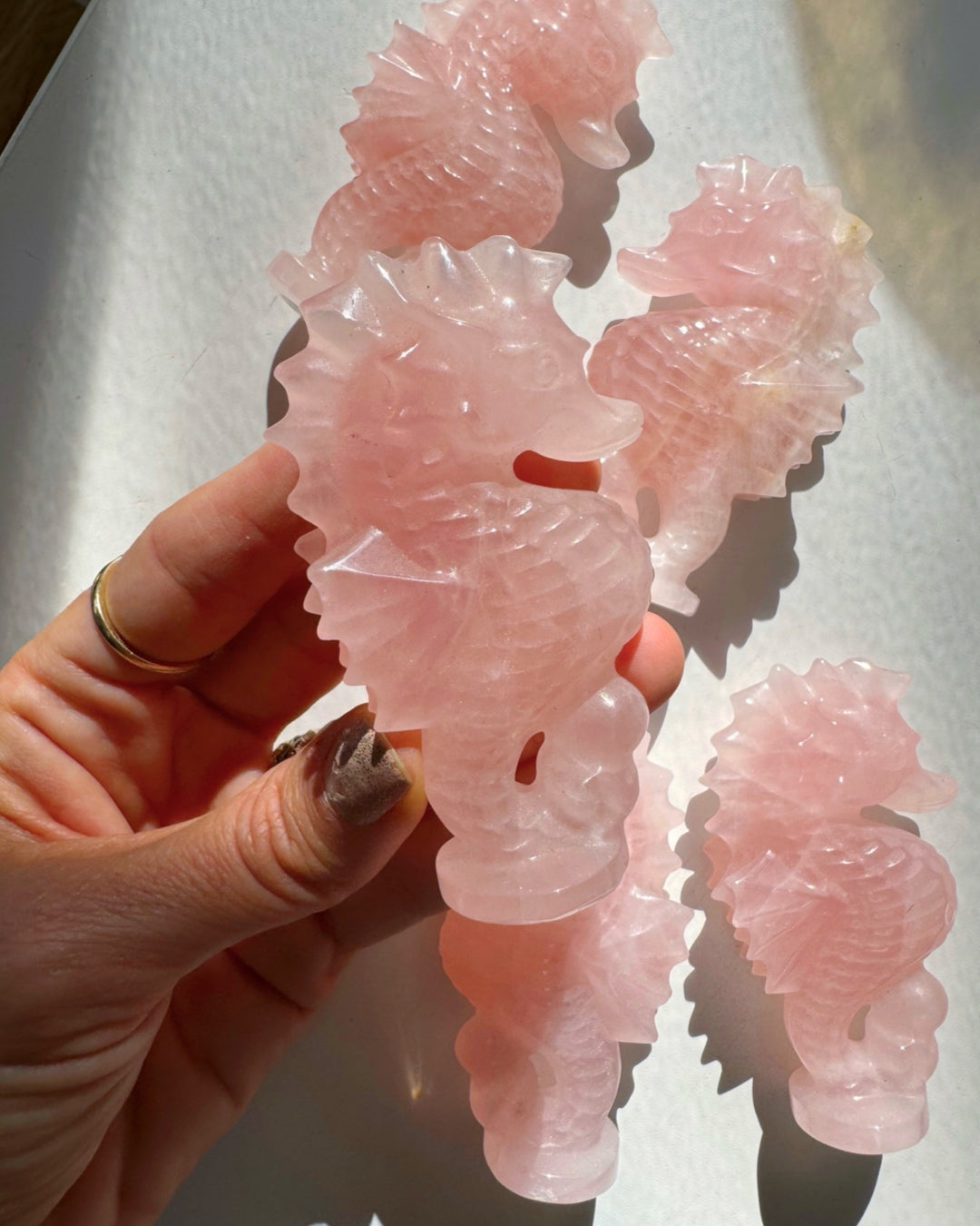 Rose Quartz Seahorse