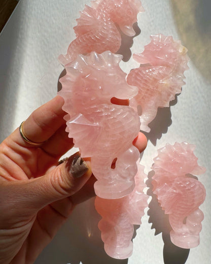 Rose Quartz Seahorse