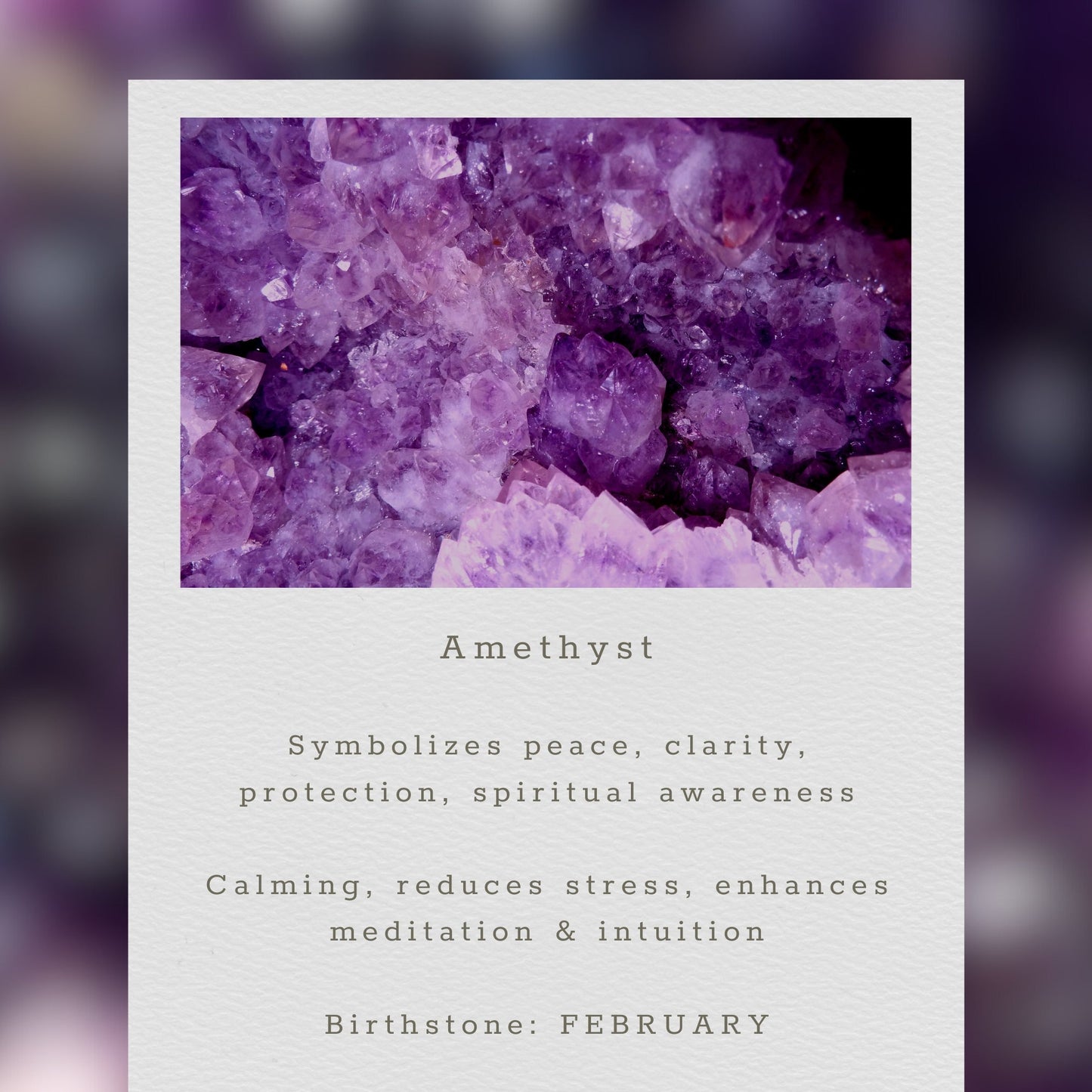 Amethyst Adjustable Gemstone Bracelet