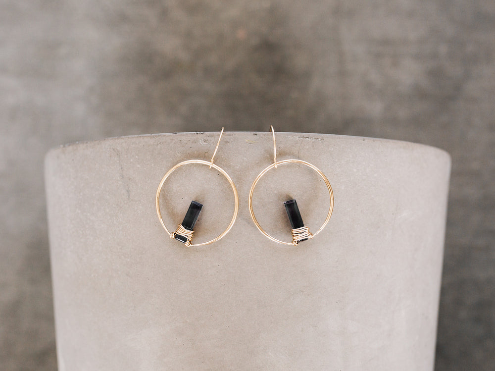 Sunrise Earrings - Fluorite ( As Seen On Chambers )