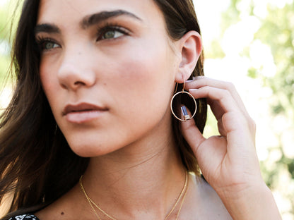 Sunrise Earrings - Fluorite ( As Seen On Chambers )