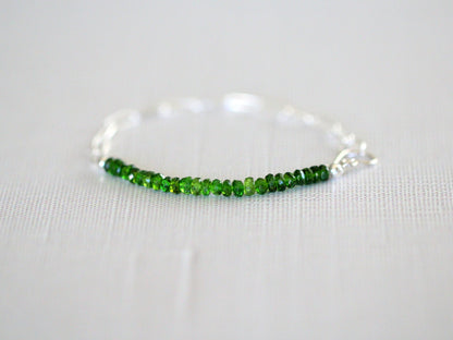 Cara Beaded Bracelet - Chrome Diopside