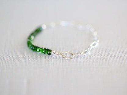 Cara Beaded Bracelet - Chrome Diopside