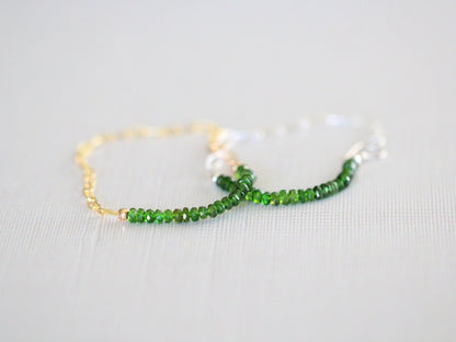Cara Beaded Bracelet - Chrome Diopside