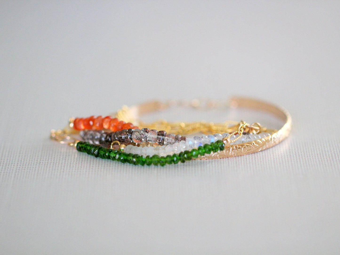 Cara Beaded Bracelet - Moonstone