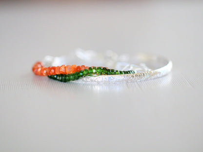 Cara Beaded Bracelet - Chrome Diopside