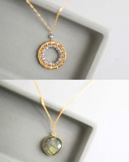 Labradorite Layering Necklaces