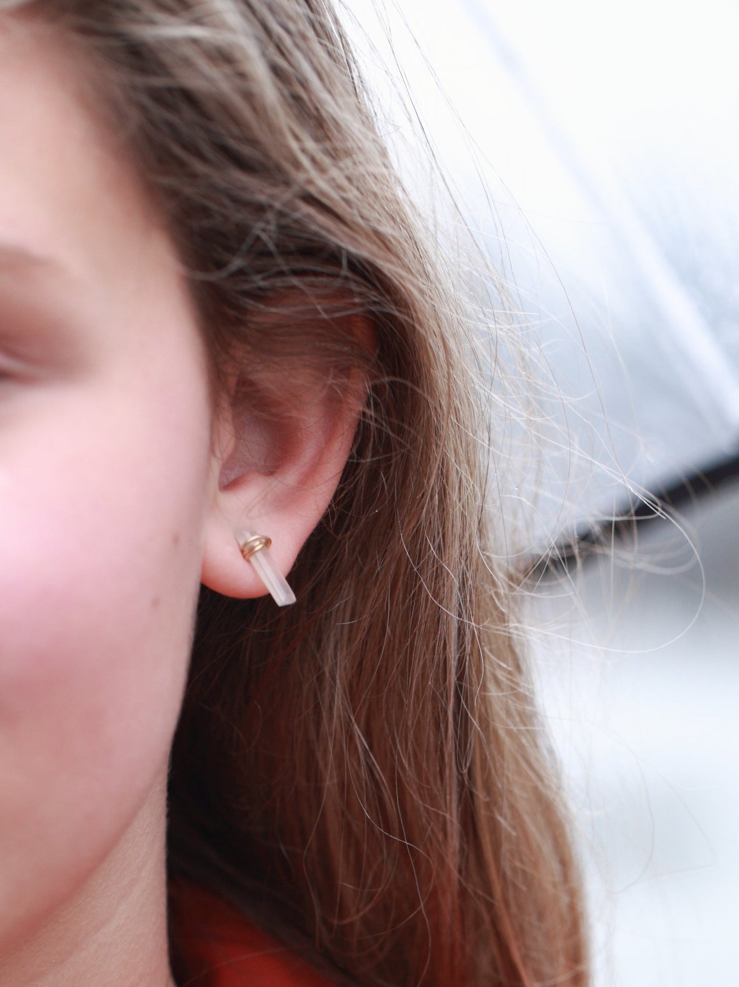 Moonstone Bar Studs