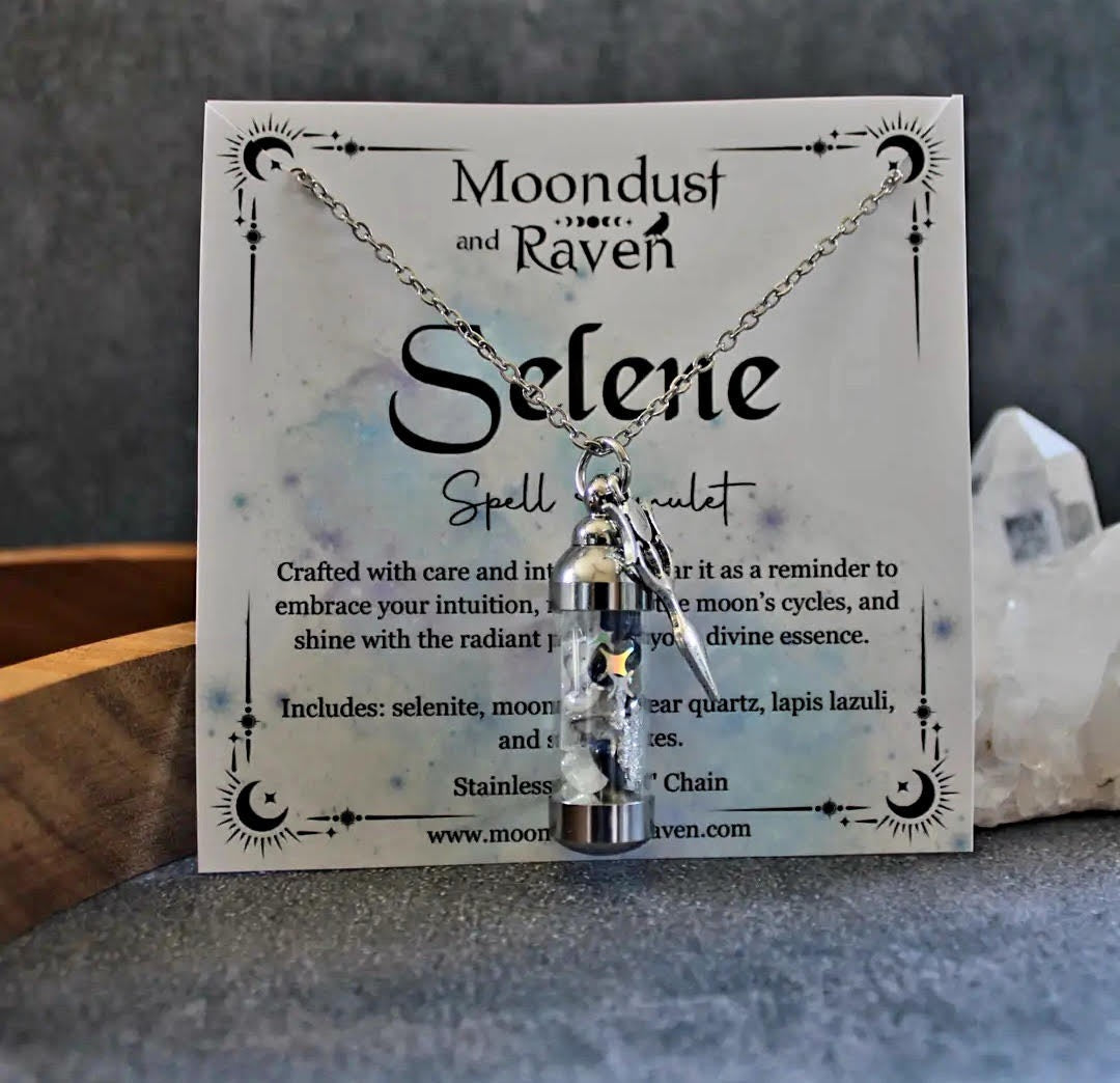 Selene Spell Jar Amulet Necklace