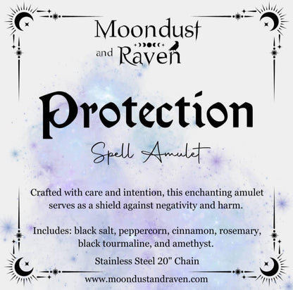 Protection Spell Jar Amulet Necklace