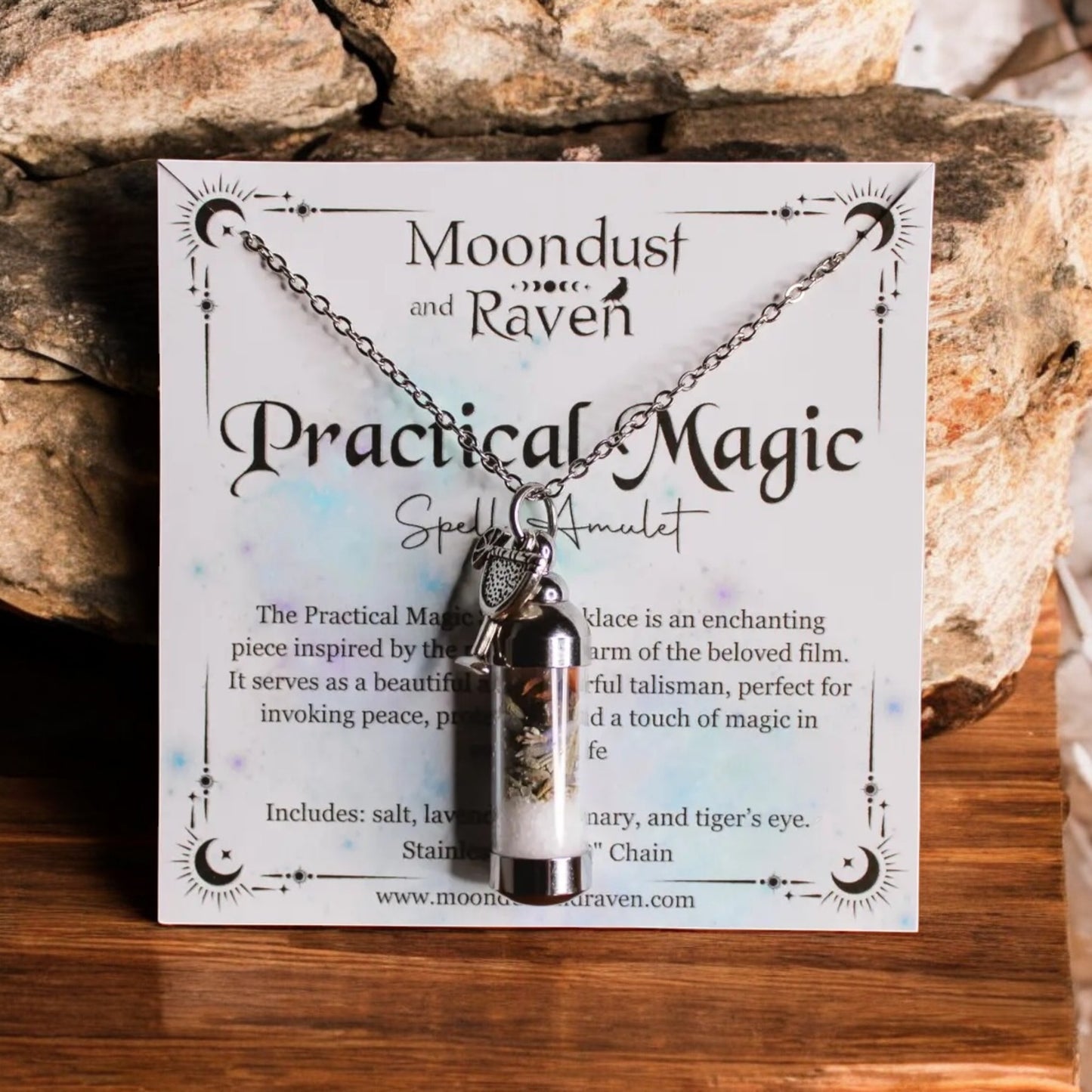 Practical Magic Spell Jar Amulet Necklace