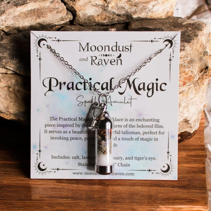 Practical Magic Spell Jar Amulet Necklace