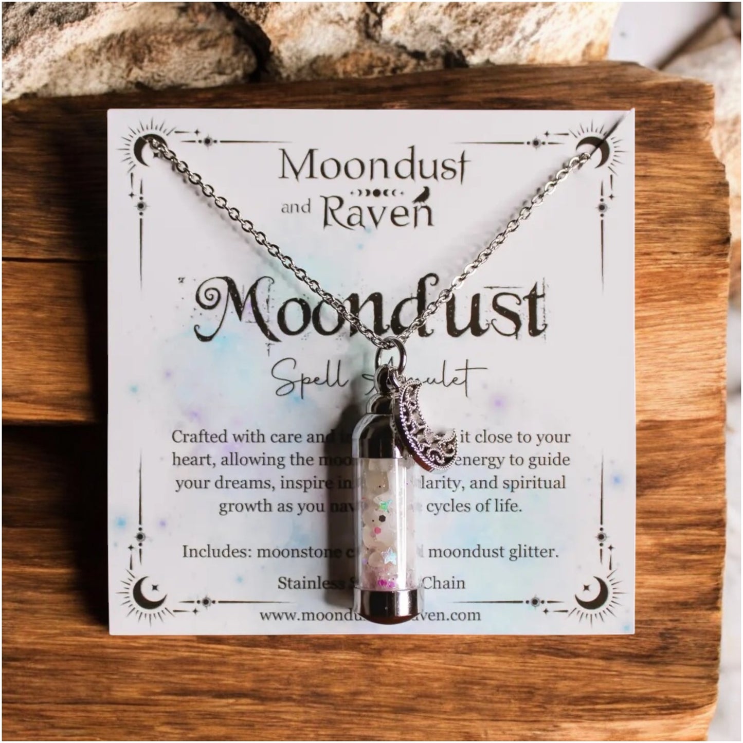 Moondust Spell Jar Amulet Necklace