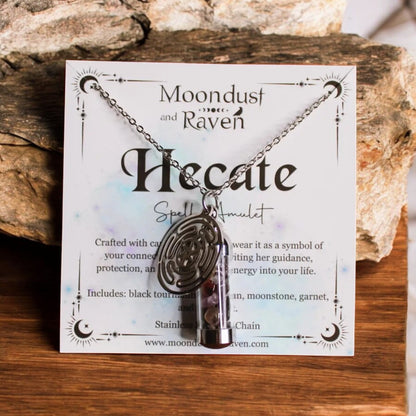 Hecate Spell Jar Amulet Necklace