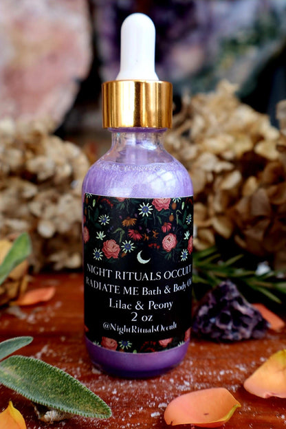 Radiate Me: Shimmering Peony & Lilac Body/ Bath Oil