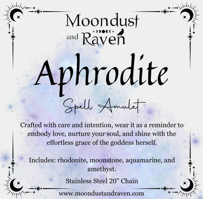 Aphrodite Spell Jar Amulet Necklace