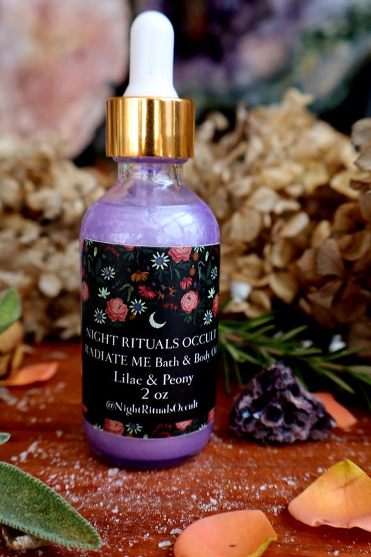 Radiate Me: Shimmering Peony & Lilac Body/ Bath Oil