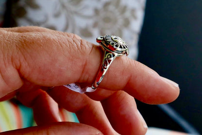 Happy Sun Poison Locket Ring