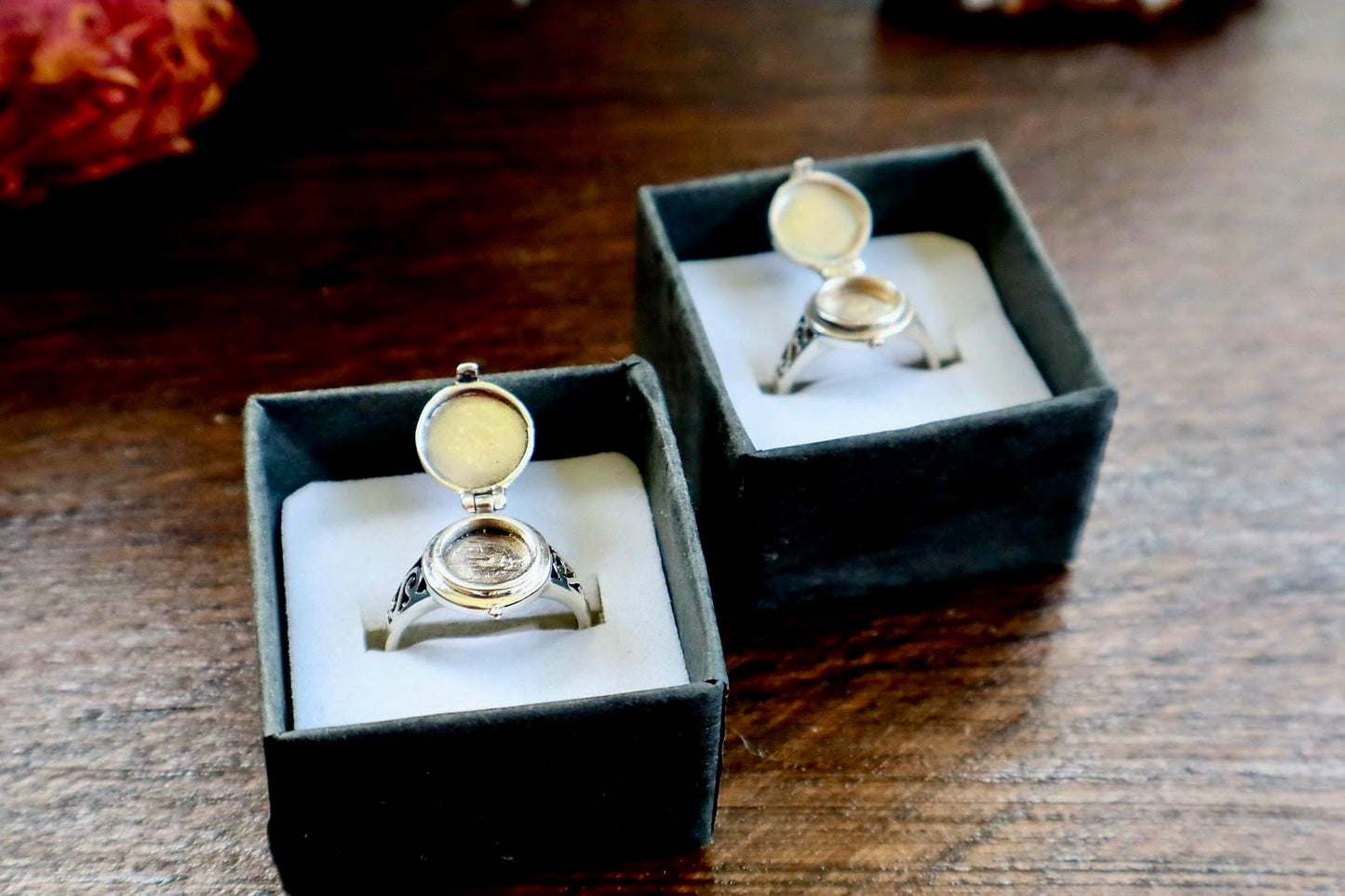 Happy Sun Poison Locket Ring