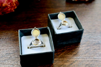 Happy Sun Poison Locket Ring