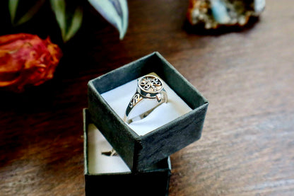Dragonfly Poison Locket Ring