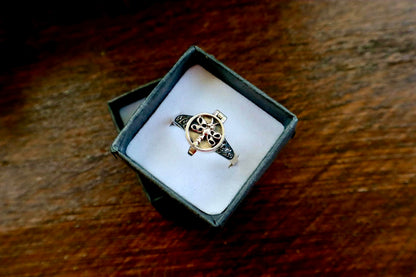 Dragonfly Poison Locket Ring